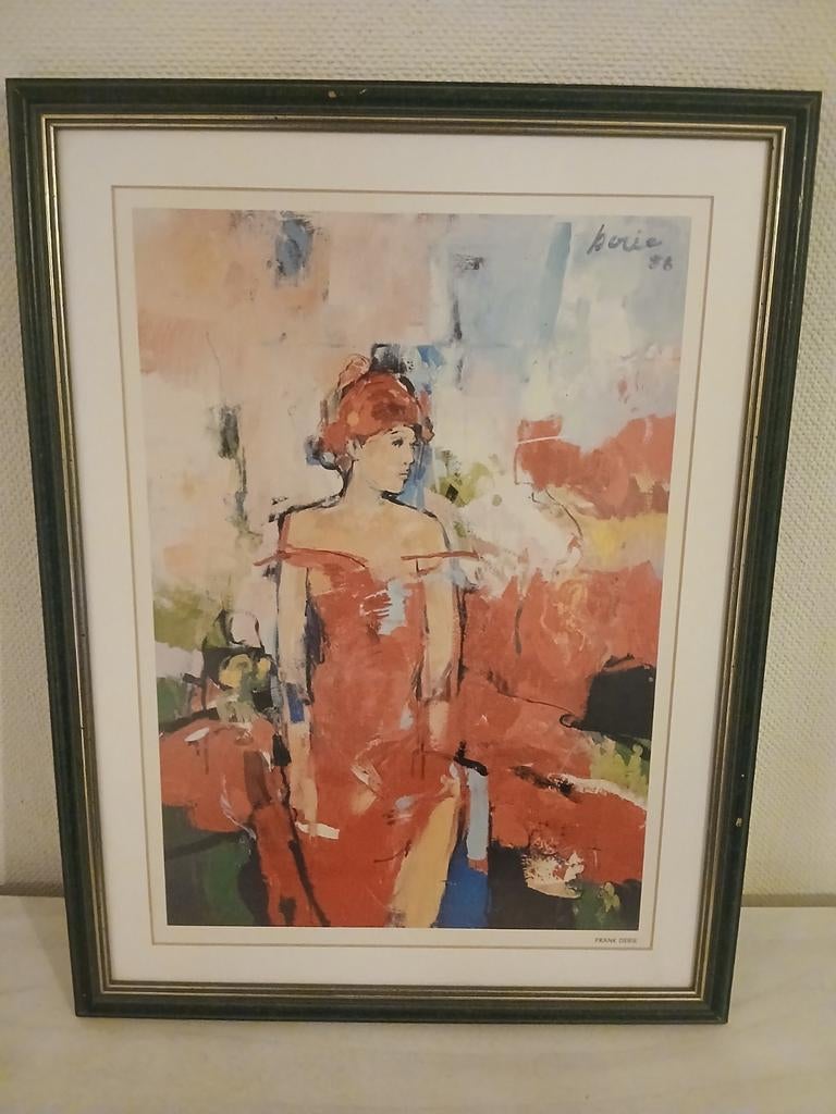 Reproductie van Frank Derie, Antiek en Kunst, Kunst | Litho's en Zeefdrukken, Ophalen
