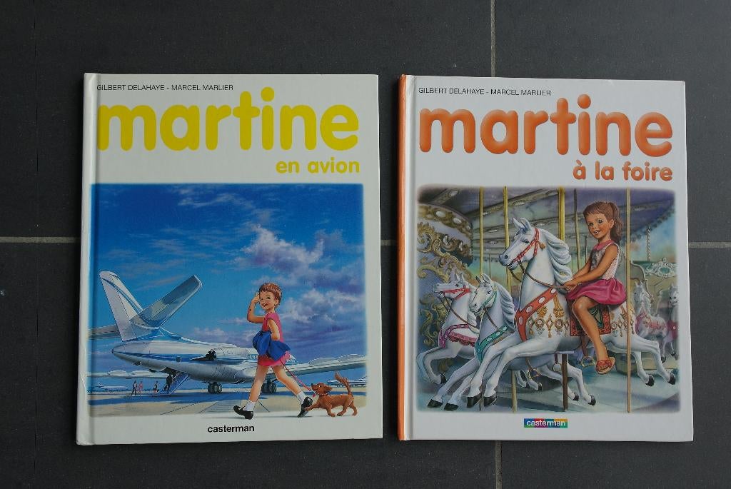 2 livres martine.(a la foire et en avion), M Marlier, Garçon ou Fille, Enlèvement ou Envoi, Comme neuf
