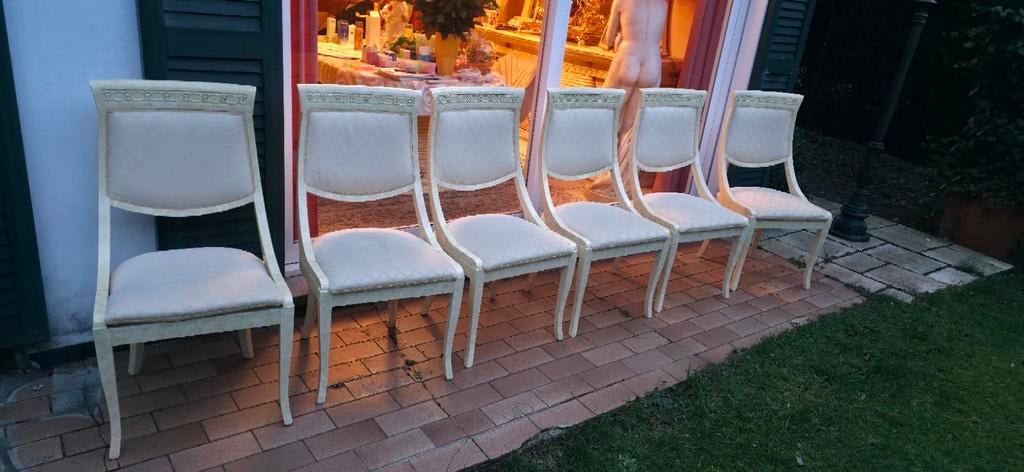 6 stoelen Italiaans stijl, Ophalen, Gebruikt