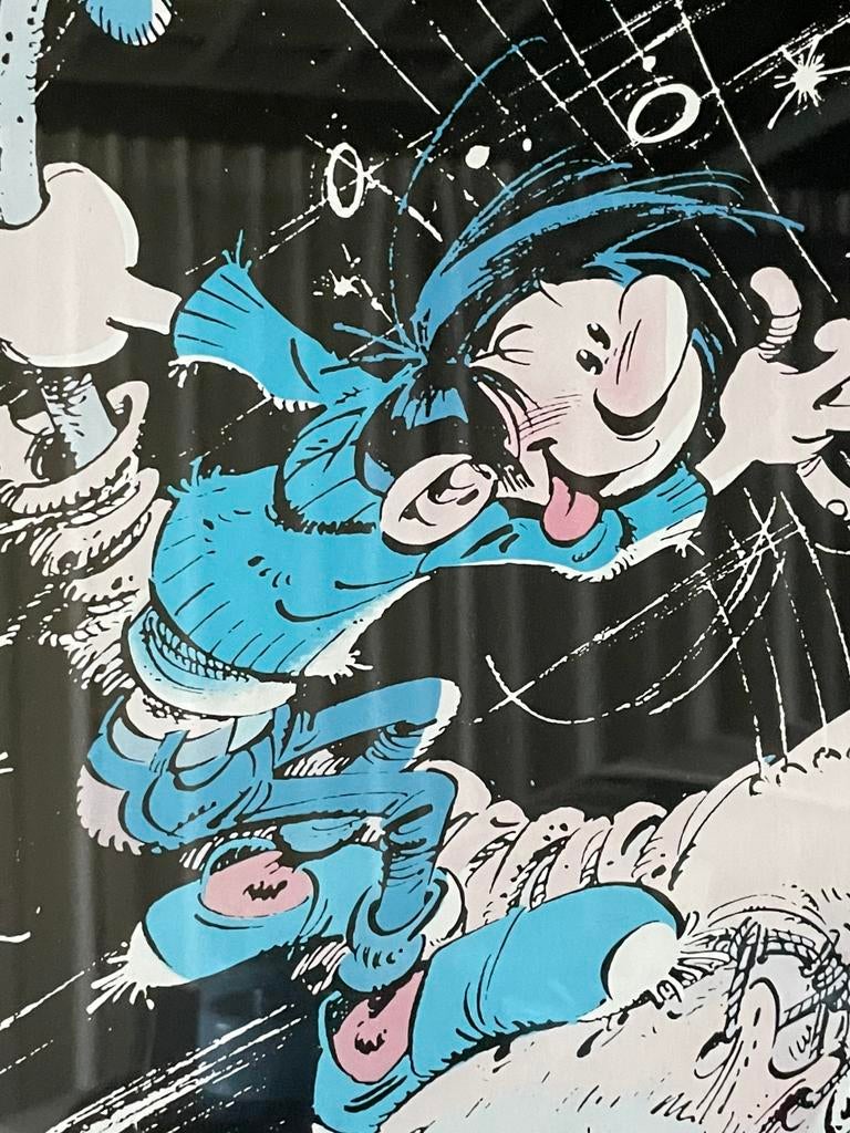 Guust Flater vintage poster 1991 ingekaderd, Enlèvement, Comme neuf