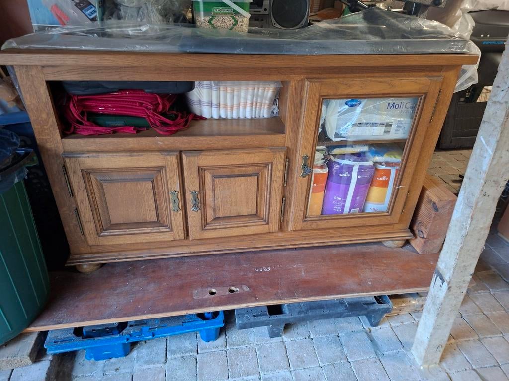 Meuble TV, Chêne, 70 à 120 cm, 70 à 120 cm, Enlèvement, Utilisé