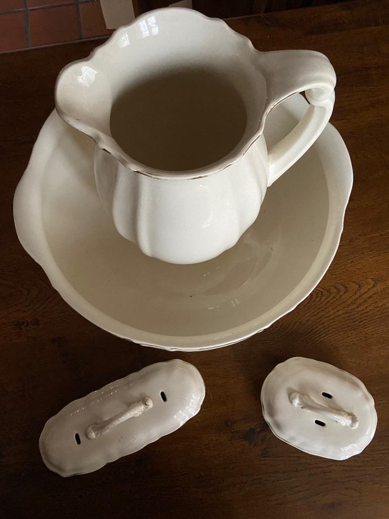 Antieke lampetkom Villeroy en Boch, Antiek en Kunst, Ophalen