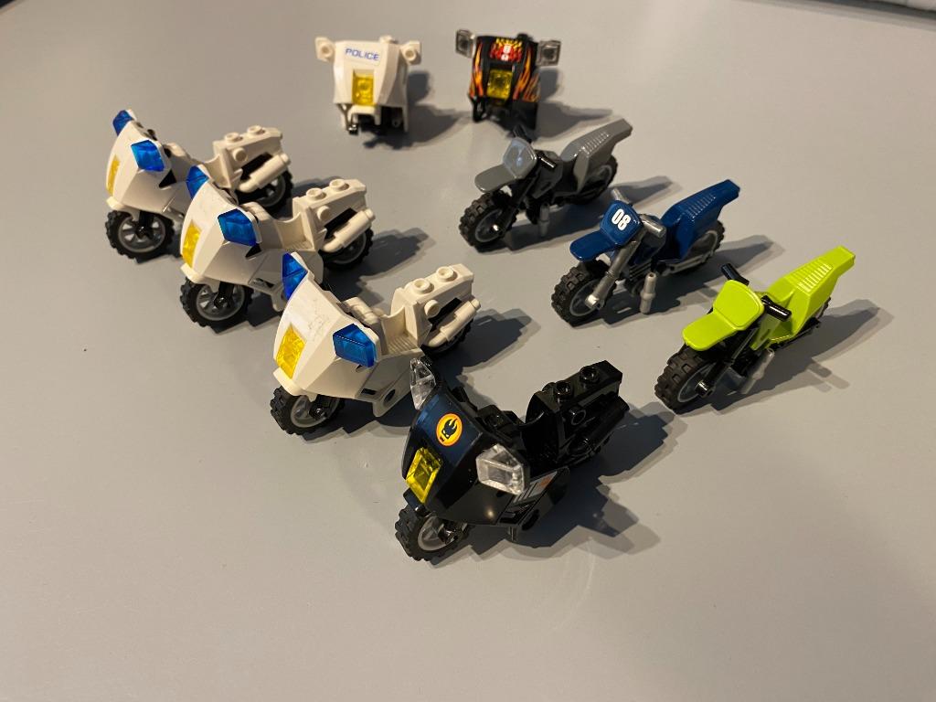 Lot de cyclomoteurs Lego - motos, Enlèvement ou Envoi, Utilisé, Briques en vrac, Lego
