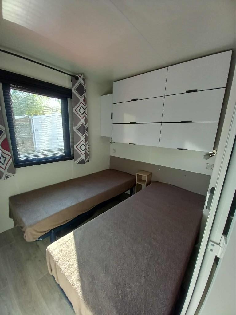 Stacaravan in Frejus, Frankrijk, Vakantie, Campings, Recreatiepark, Aan zee, Airconditioning, Huisdier toegestaan, Tuin, Tv, Wasmachine