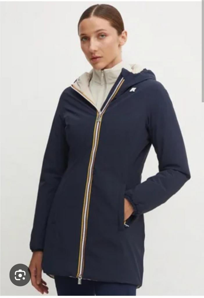 K-way Denise blauwe omkeerbare jas Maat 5 (xl) 42 ️️, Kleding | Dames, Jassen | Winter, Nieuw, Blauw, Ophalen