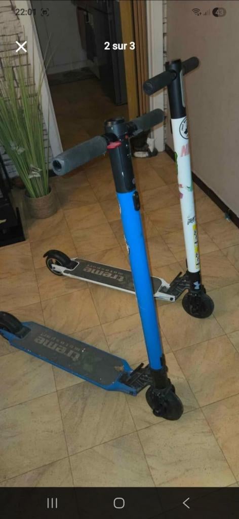 2 trotinettes électriques, Enlèvement, Utilisé, Treme