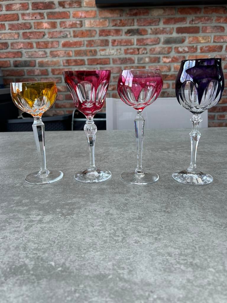 Kristallen glazen val saint lambert, Antiek en Kunst, Antiek | Glaswerk en Kristal, Ophalen of Verzenden