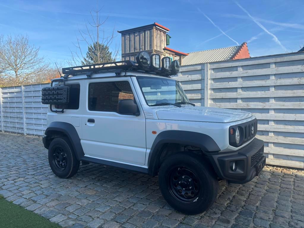 Suzuki Jimny HJ, white pearl, 2024, roofrack,verstralers…, Auto's, Suzuki, 75 kW, 4 cilinders, 1165 kg, Wit