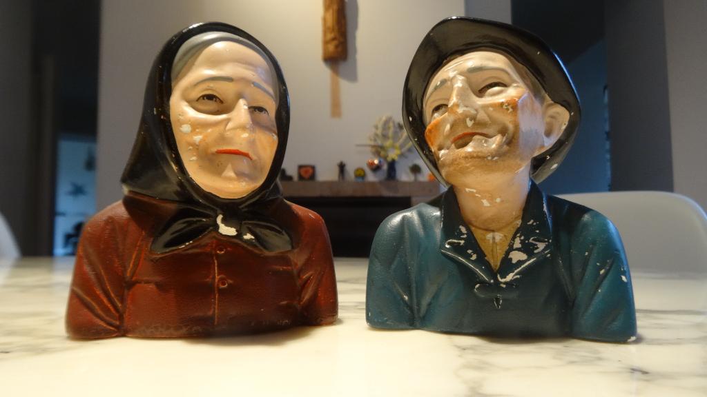 BUSTES van Amatxi en Aitatxi uit Baskenland, begin 20e eeuw, Ophalen of Verzenden