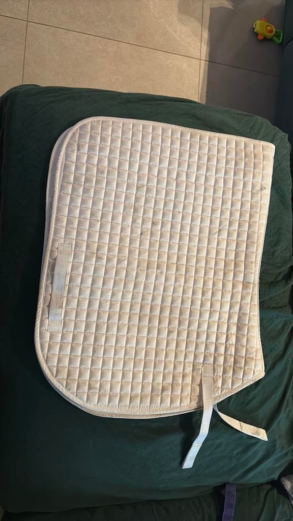 Zadeldoek te koop, Dieren en Toebehoren, Ophalen, Wit, Zo goed als nieuw, Overige merken