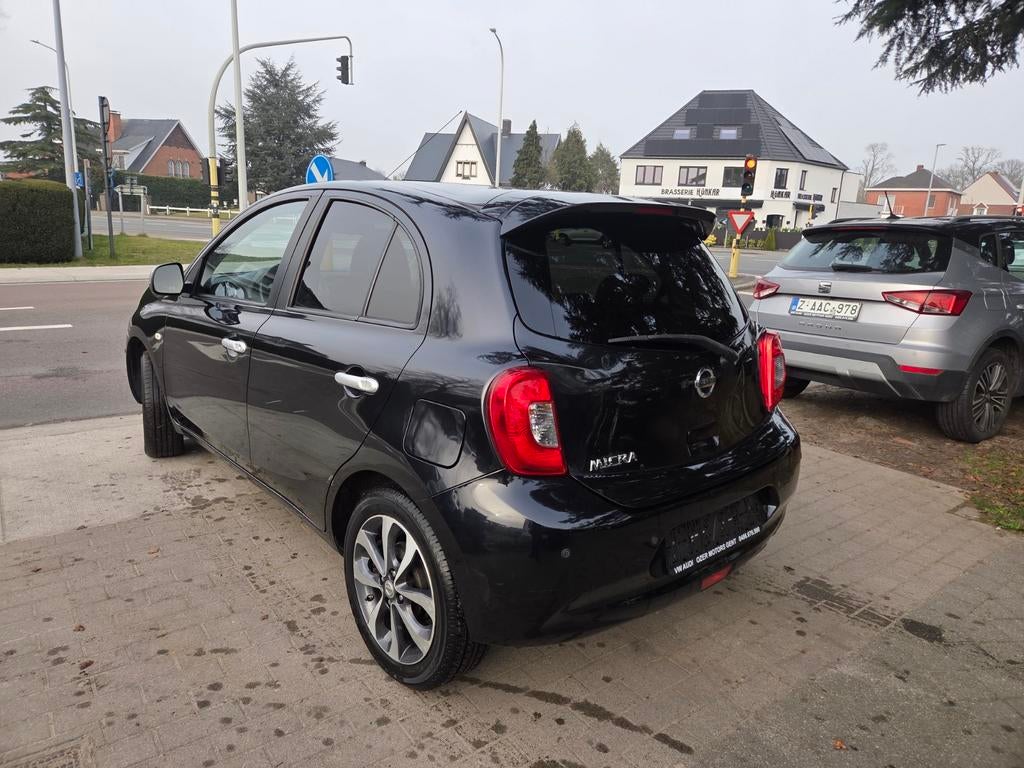 Nissan micra 1.2i benzine 2016 met maar 119.000km!!, Auto's, Nissan, Voorwielaandrijving, Euro 5, Stof, Zwart