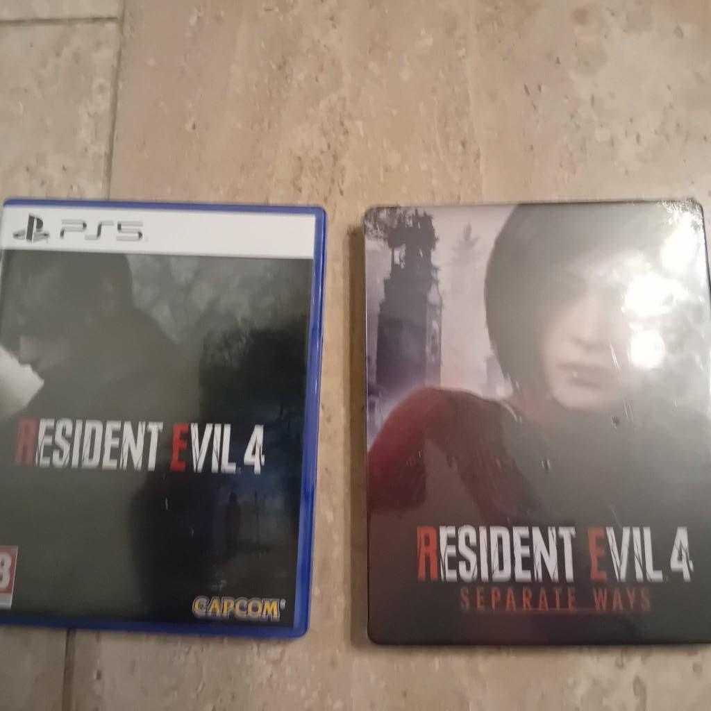 Resident Evil 4 , Game and Steelbook , voor Ps5, Consoles de jeu & Jeux vidéo, Jeux | Sony PlayStation 5, 1 joueur, Comme neuf