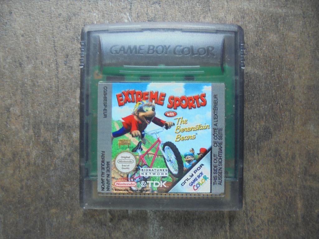 Extreme Sports Berenstain Bears v Game Boy Color (ziefoto's), Gebruikt, 1 speler, Ophalen of Verzenden, Vanaf 3 jaar