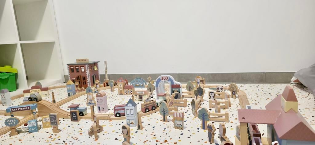 Circuit de train XXL - Little Dutch + extensions, Enlèvement, Utilisé