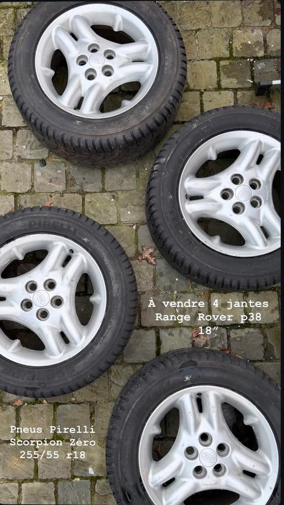 Jantes Range Rover p38 18” avec pneus, Autos : Pièces & Accessoires, Enlèvement, Pneu(s)