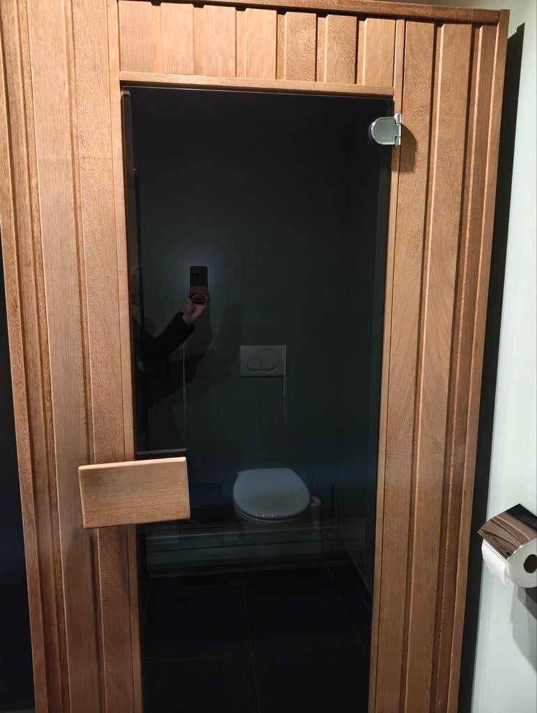 Tweepersoons infraroodcabine, Ophalen, Zo goed als nieuw, Infrarood, Complete sauna