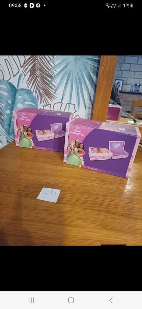 Boîte à bijoux princesse neuf, Enlèvement