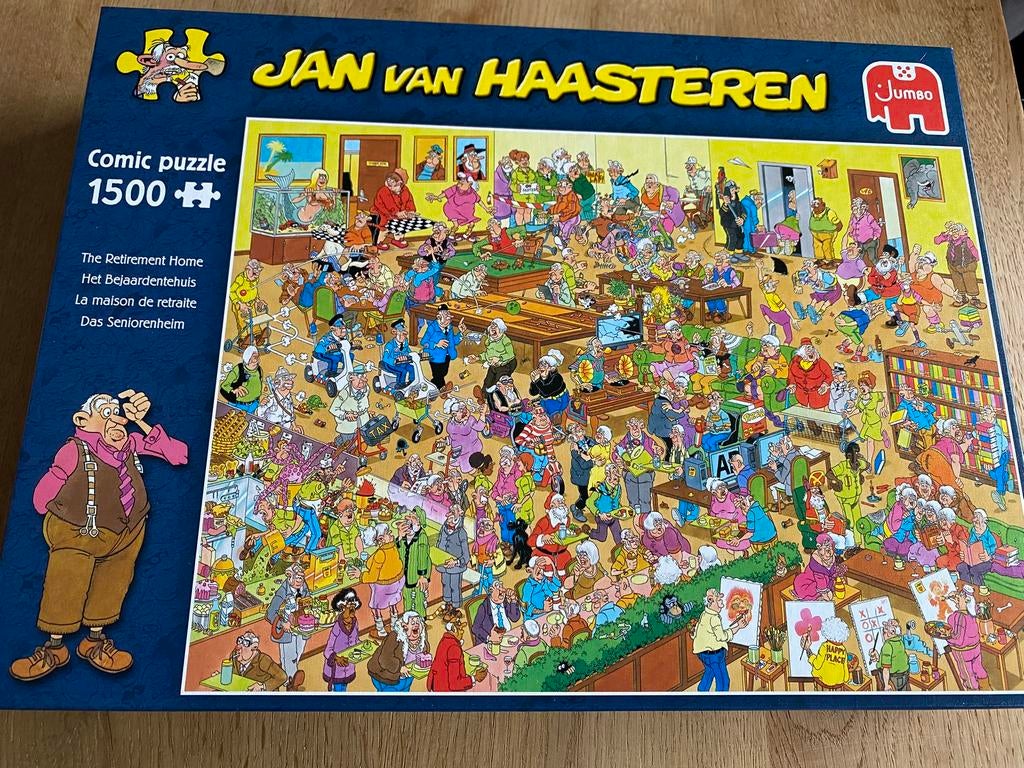 Jan van Haasteren puzzel 1500 st bejaardentehuis, Enlèvement
