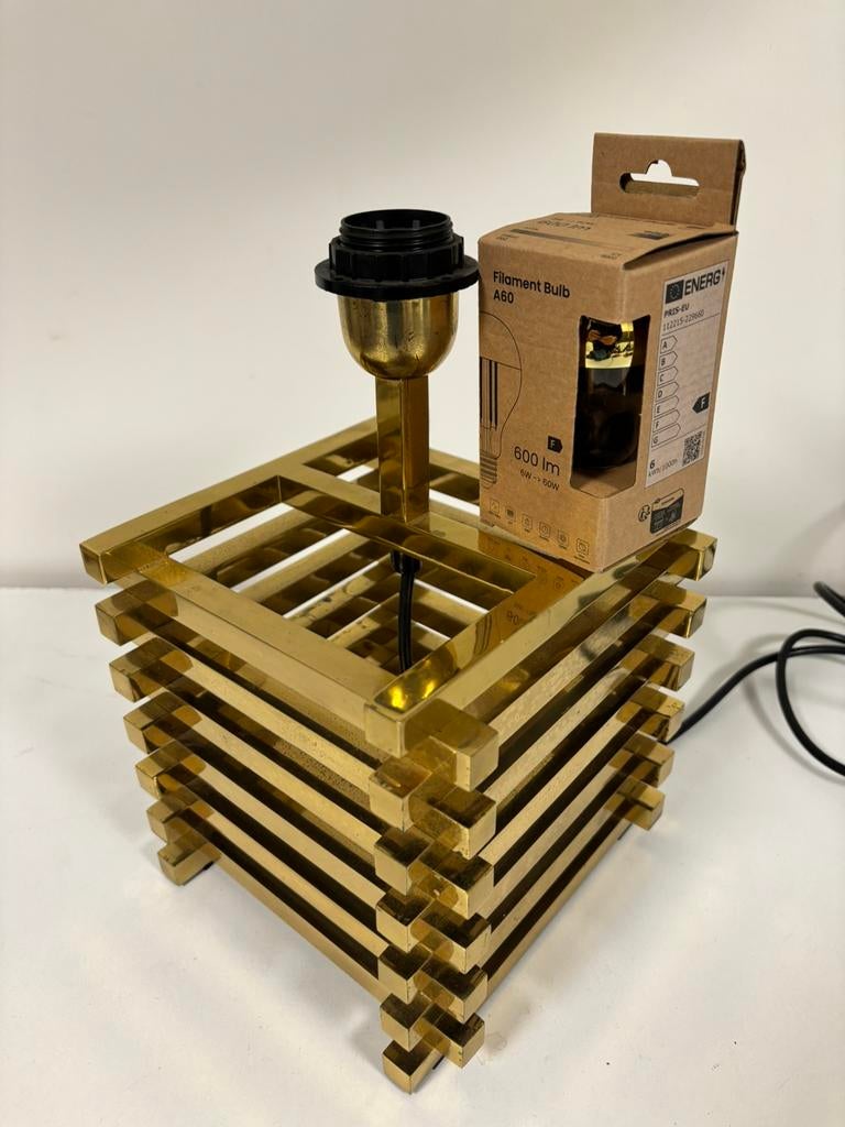 Zeldzaam Designicoon: ‘Spiga’ Tafellamp ItaliaansJaren '70, Ophalen of Verzenden, Zo goed als nieuw