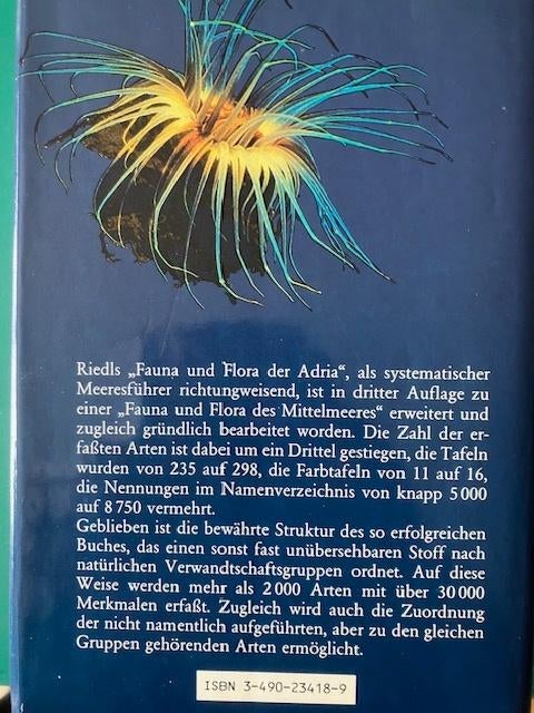 Rupert Riedl - FAUNA UND FLORA DES MITTELMEERES, Boeken, PAUL PAREY, Ophalen of Verzenden, Zo goed als nieuw, Natuurwetenschap