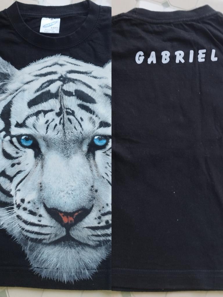 T-shirt garçon 5-6 ans avec motif tigre très original., Enfants & Bébés, Enlèvement, Garçon