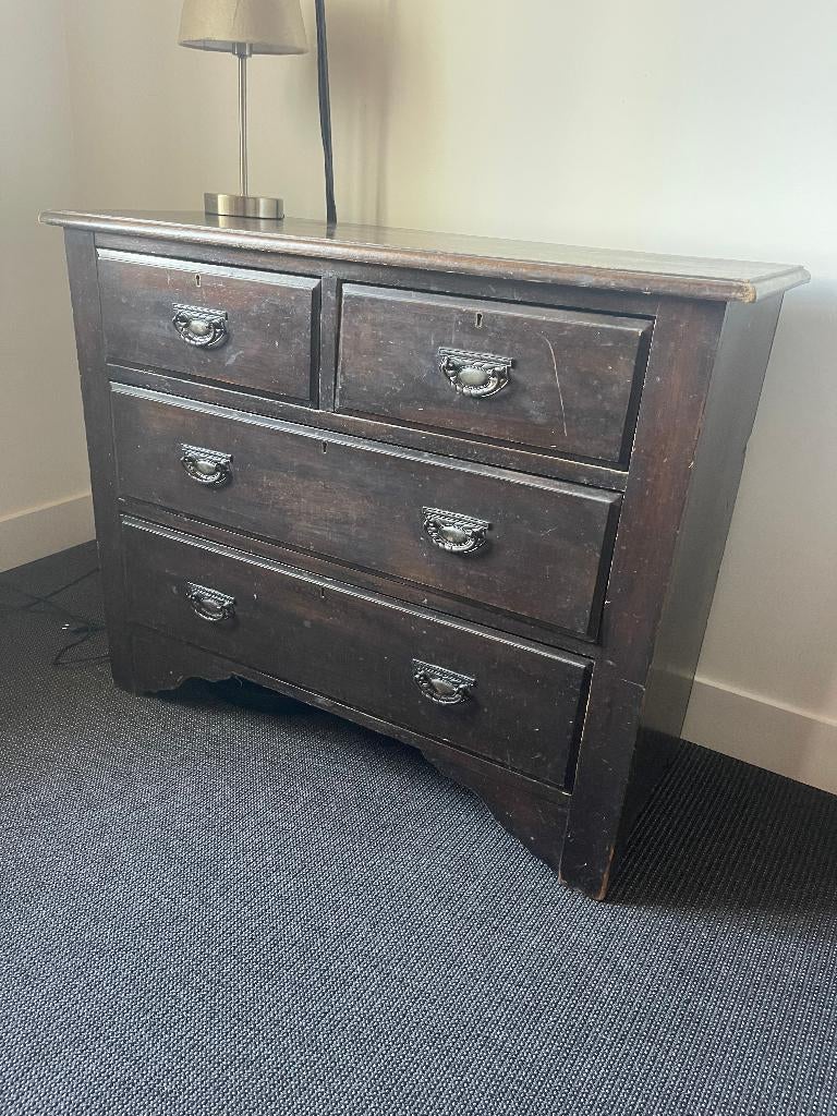 Commode 4 tiroirs, Maison & Meubles, Armoires | Commodes, Utilisé, Enlèvement