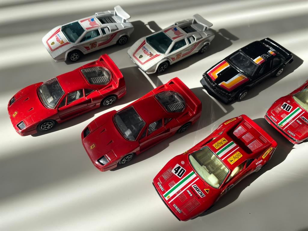 7x modelauto - 1:43 - Burago, Hobby en Vrije tijd, Modelauto's | 1:43, Ophalen, Gebruikt, Auto, Overige merken