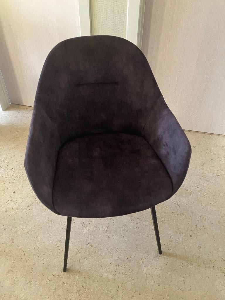 vier kuipstoelen eettafel, Huis en Inrichting, Stoelen, Ophalen, Zwart, Zo goed als nieuw, Vier