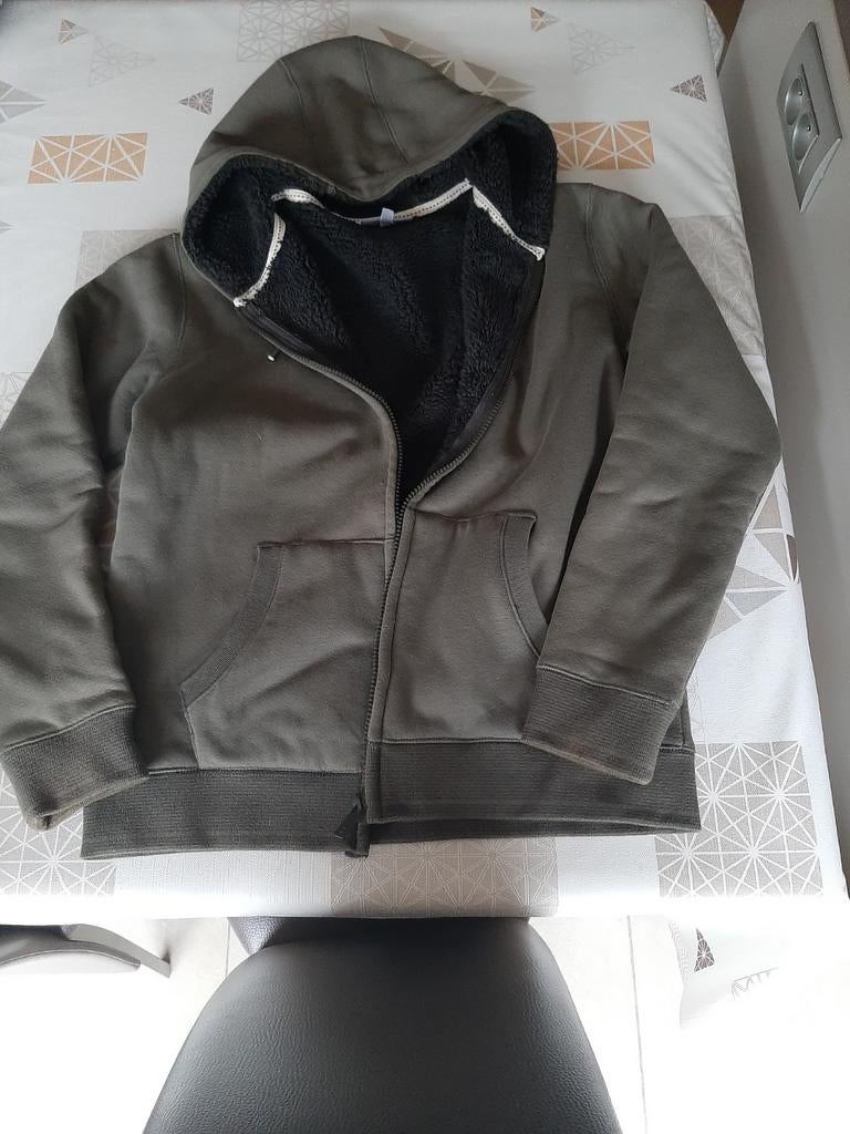 Hoodie met rits, Ophalen, Groen