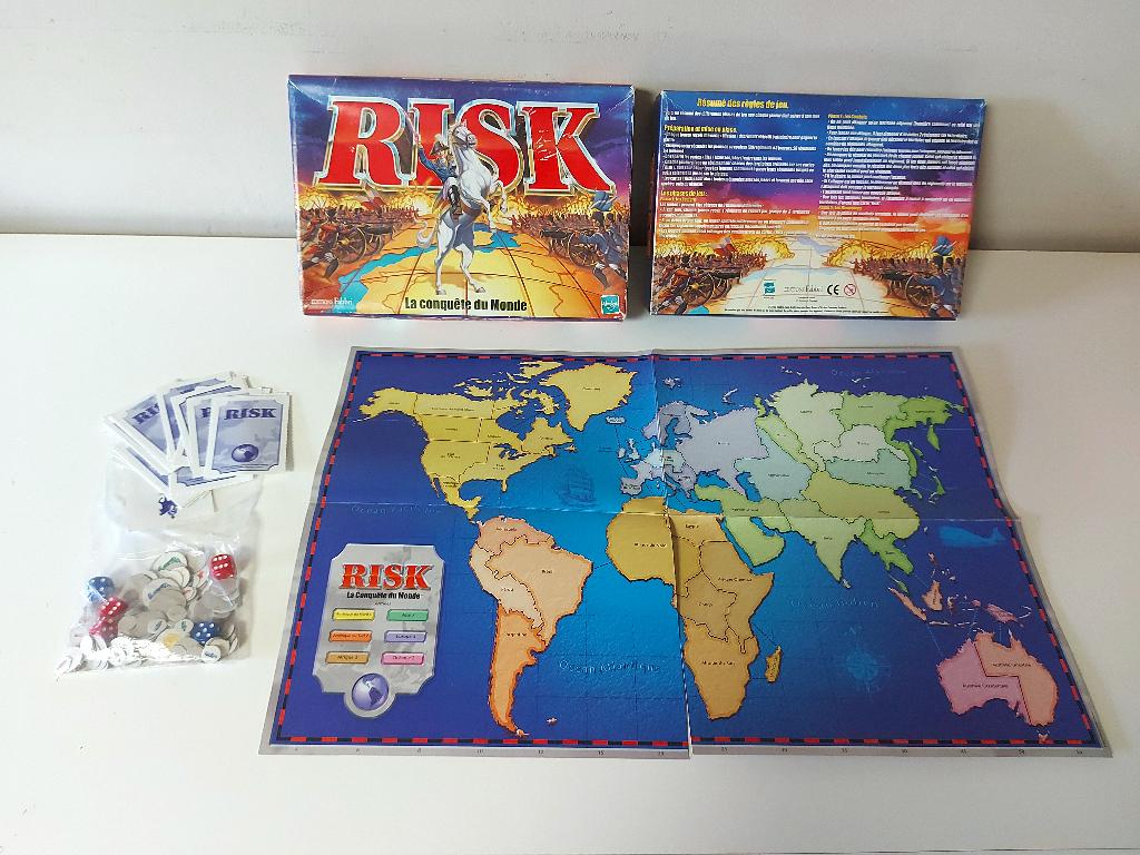 Risk jeu de Société (petit modèle), Trois ou quatre joueurs, Enlèvement ou Envoi, Utilisé, Hasbro