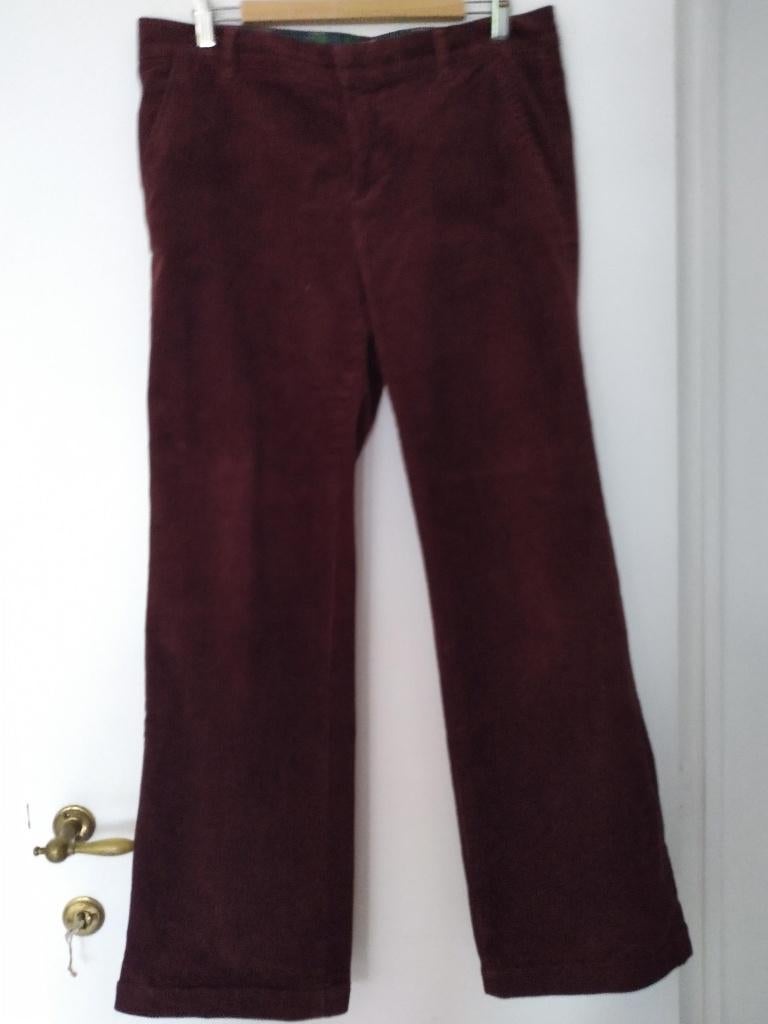 velours broek ESPRIT - maat 44 - als nieuw, Kleding | Dames, Broeken en Pantalons, Overige kleuren, Maat 42/44 (L), Ophalen of Verzenden
