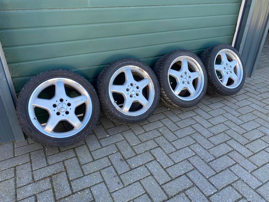 Originele Mercedes AMG velgen Styling 3 Breedset 17" (A170), Auto-onderdelen, Banden en Velgen, Ophalen, Gebruikt, Banden en Velgen