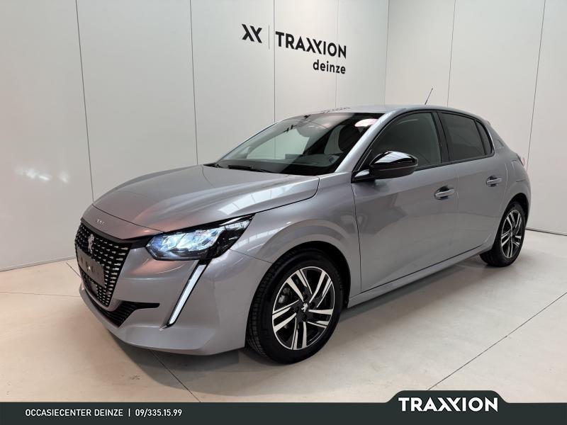 Peugeot 208 1.2i Allure Pack man6. LED|CARPLAY|CRUISE|DAB|PD, Argent ou Gris, Euro 6, Boîte manuelle, Noir