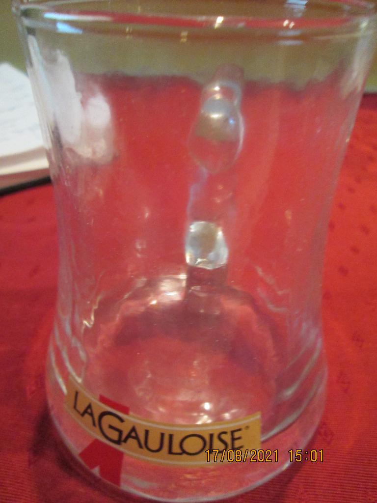 Chope à bière « LA GAULOISE », Verzamelen, Ophalen, Nieuw, Glas of Glazen, Overige merken