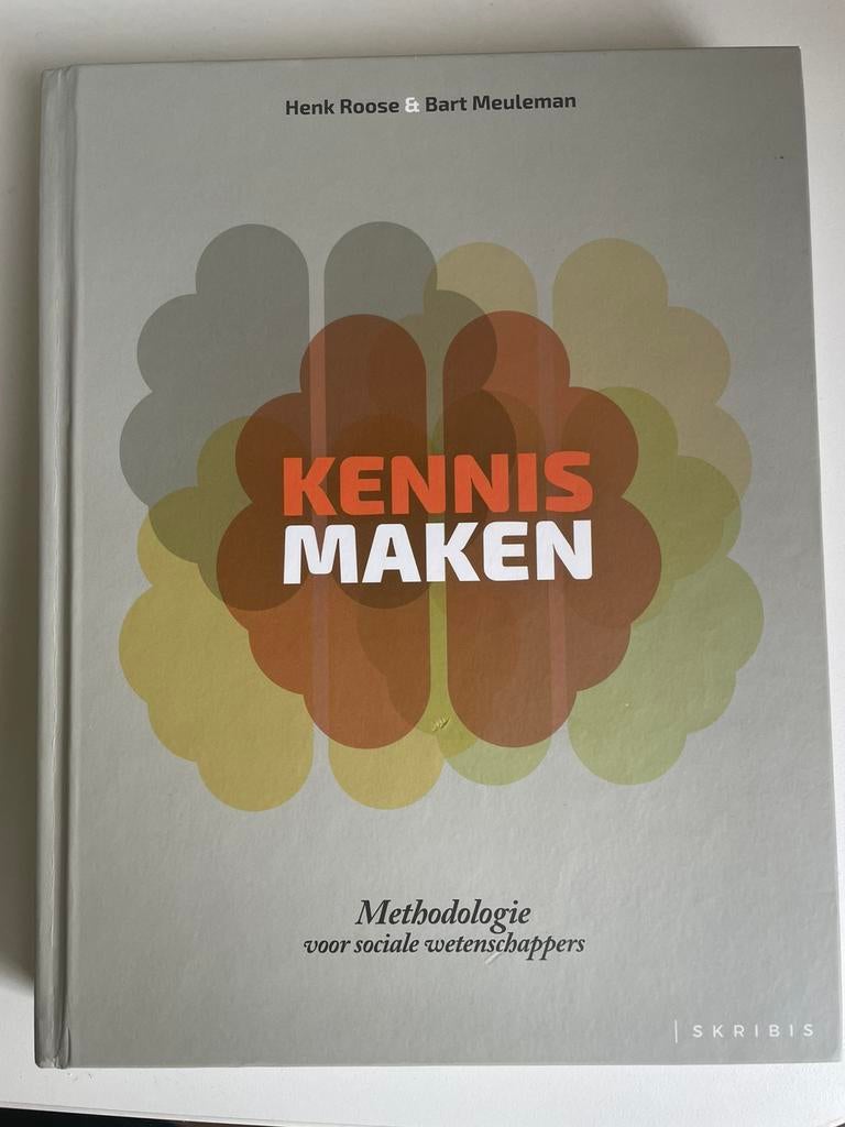 Henk Roose - Kennis maken Methodologie, Boeken, Politiek en Maatschappij, Ophalen of Verzenden