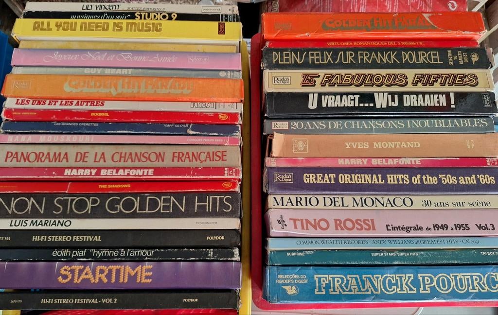 Lot 34 x Lp's Vinyl Pop Rock Boxset, Gebruikt