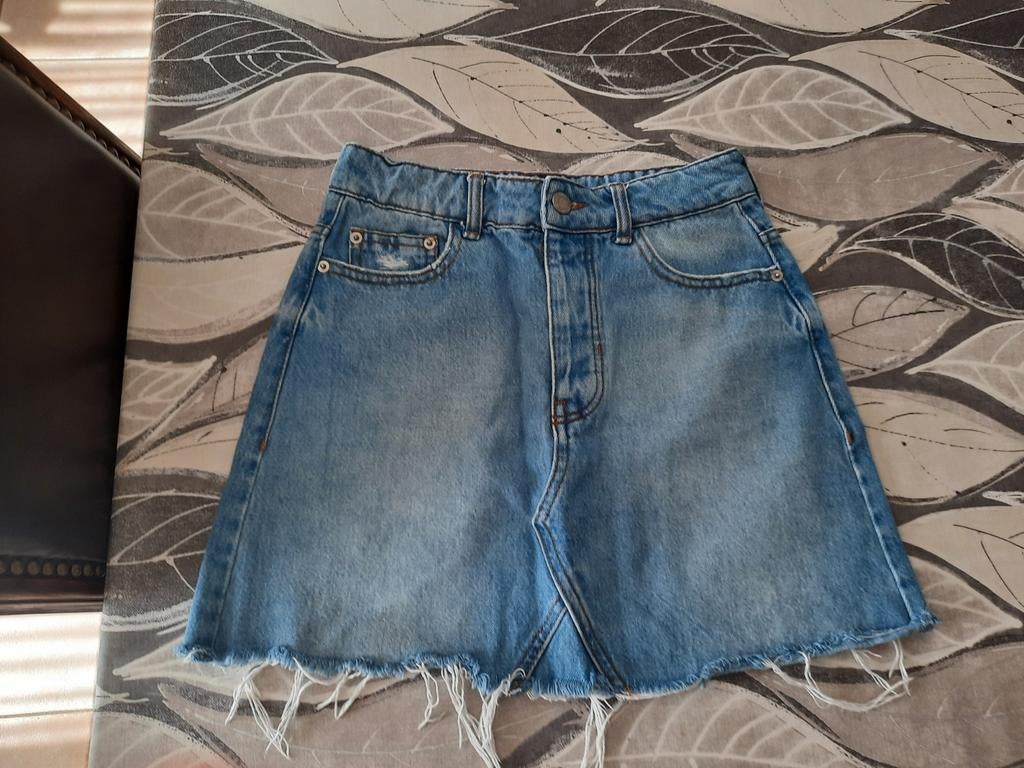 Jupe en jean taille S de Bershka, Taille 36 (S), Enlèvement, Bleu, Comme neuf