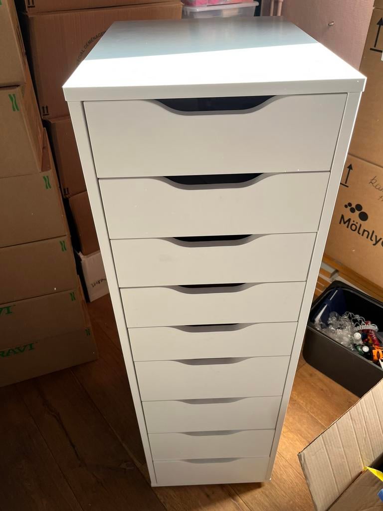 Ikea alex ladekast, Ophalen, Minder dan 50 cm, Gebruikt, 5 laden of meer