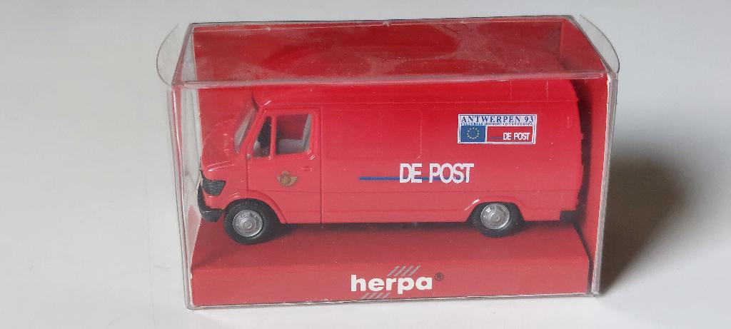 HERPA MERCEDES-BENZ* BELGE DE POST* 1/87, Hobby & Loisirs créatifs, Voitures miniatures | 1:87, Envoi, Neuf, Autres types, Herpa