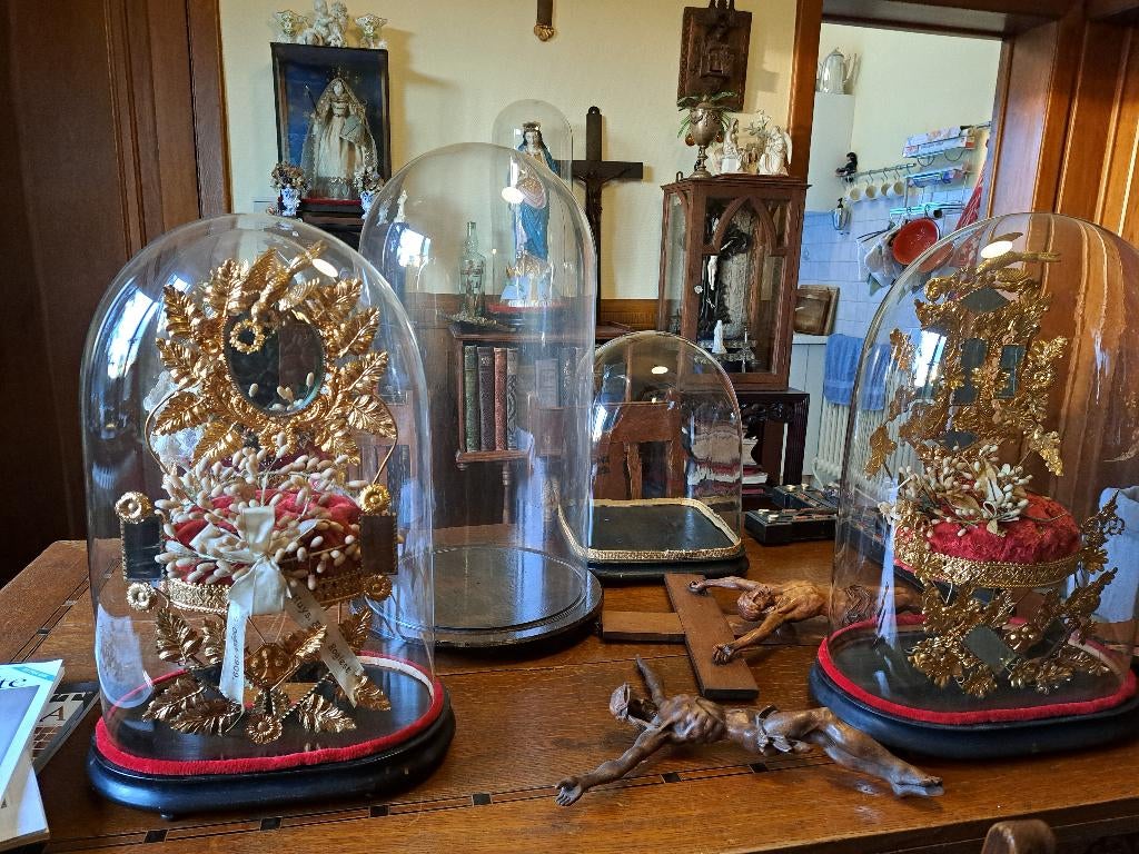 Orginele Antieke Stolpen rond Ovaal div Maten zie Foto's, Antiek en Kunst, Ophalen