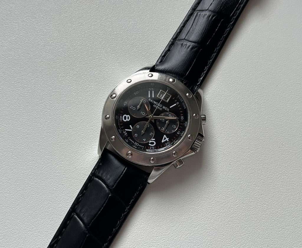 Raymond Weil Tango - ref. 4895/1, Montre-bracelet, Autres marques, Enlèvement ou Envoi, Cuir