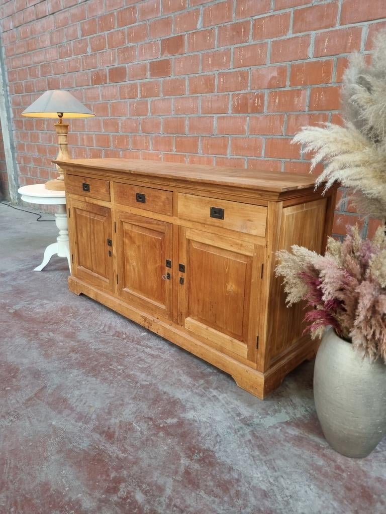 Teak dressoir art:33/26, Ophalen, Teakhout, Teak, 50 tot 75 cm