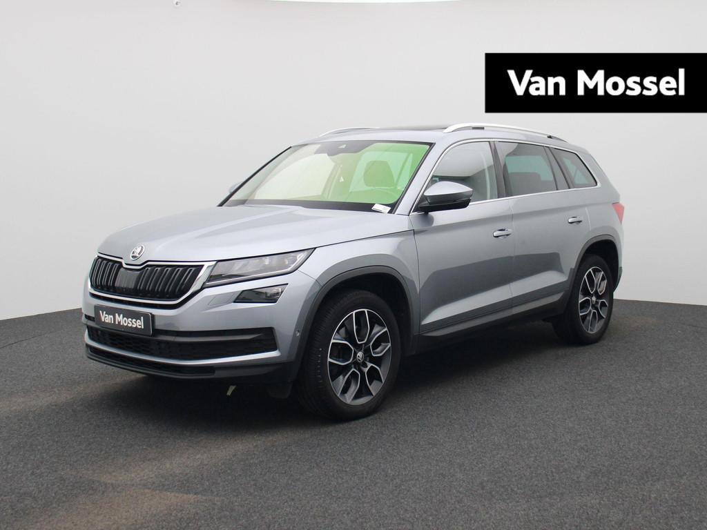 Skoda Kodiaq 2.0 TSI 140kW DSG7 4X4 7ZIT | PANO | MEMORY SEA, Auto's, Automaat, Stof, Gebruikt, Zwart