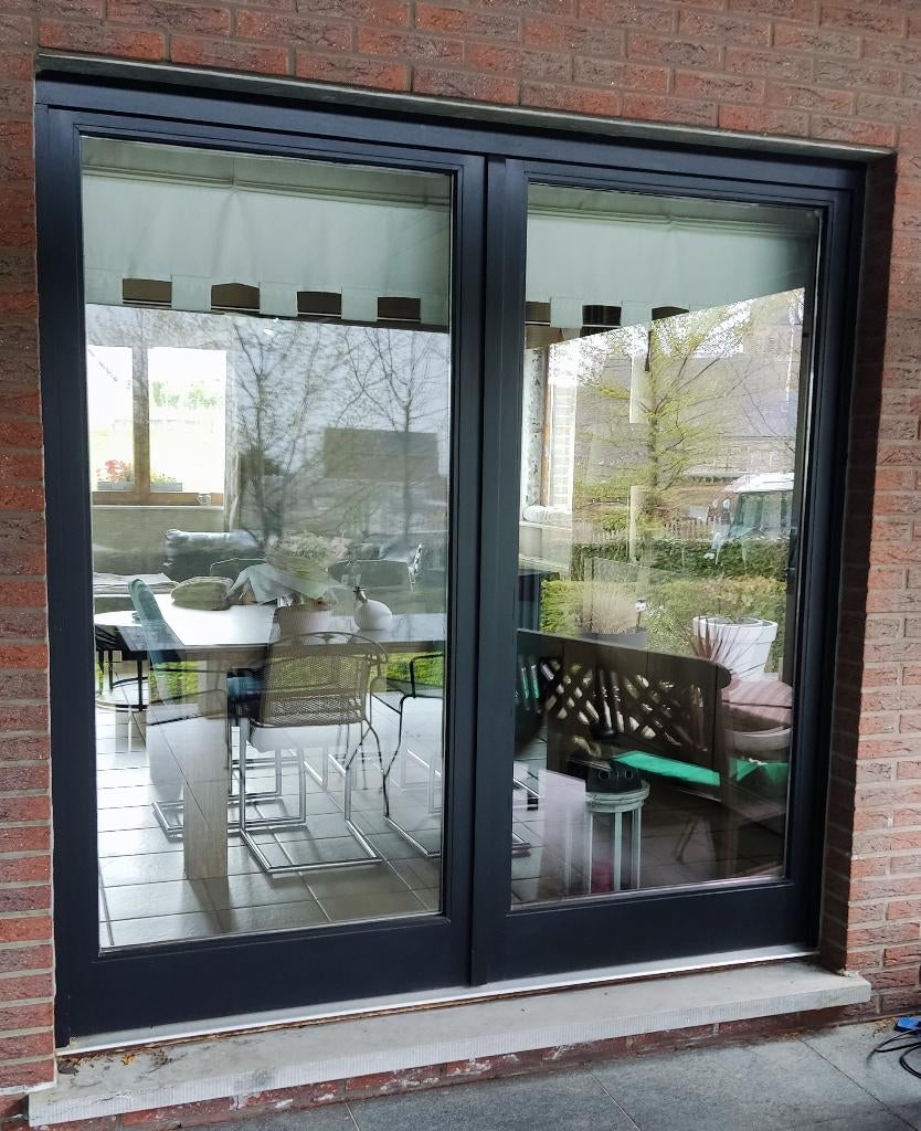 Châssis porte fenêtre, Double vitrage, Panneau vitré, 160 cm ou plus, 160 cm ou plus