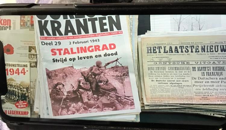 Oorlogskranten 1940-45 jaren55 st.Het Laatste Nieuws 1914.60, Ophalen of Verzenden, Zo goed als nieuw