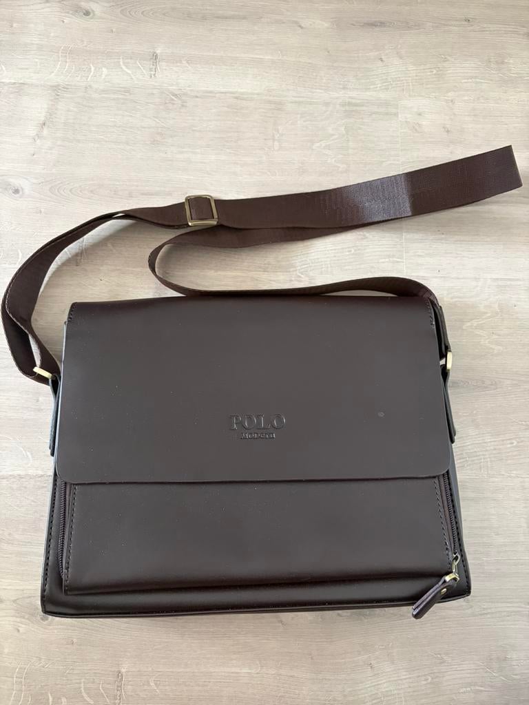 Sac à bandoulière Polo brun, Enlèvement, Comme neuf