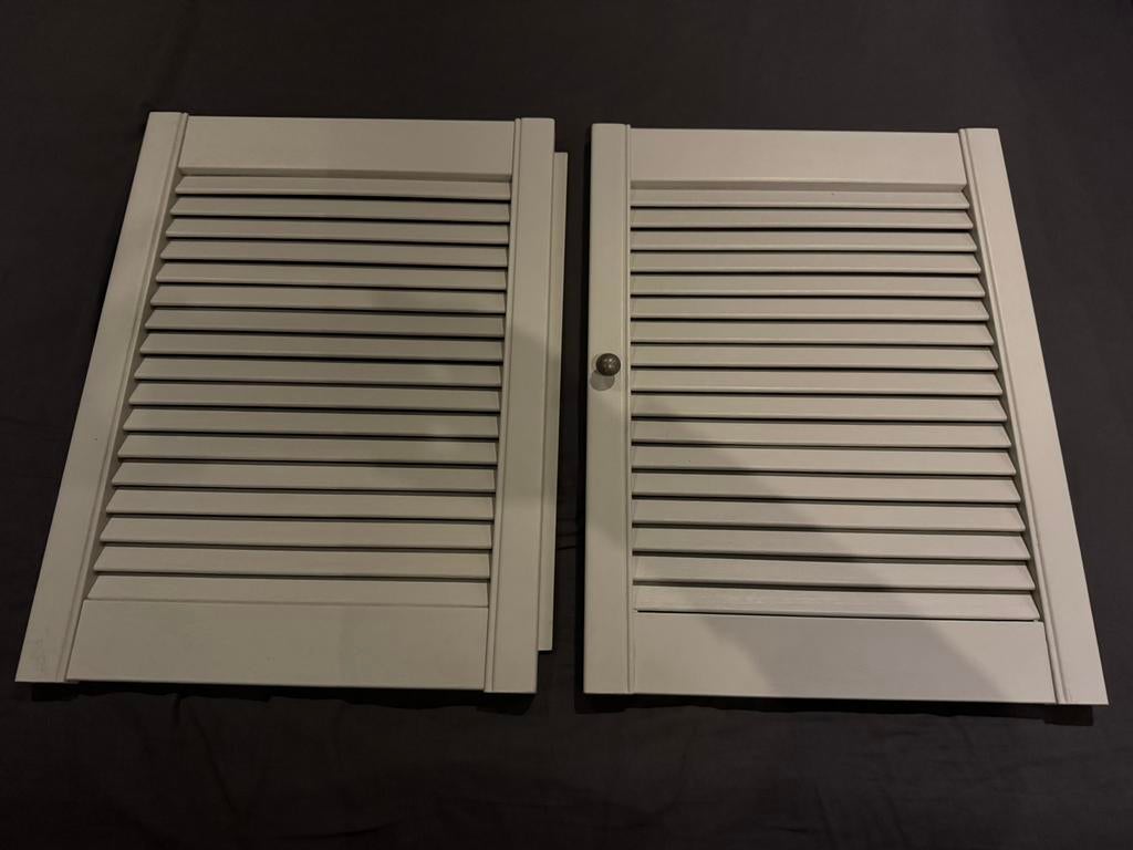 2 louvre deuren mooi gelakt, Ophalen, Zo goed als nieuw