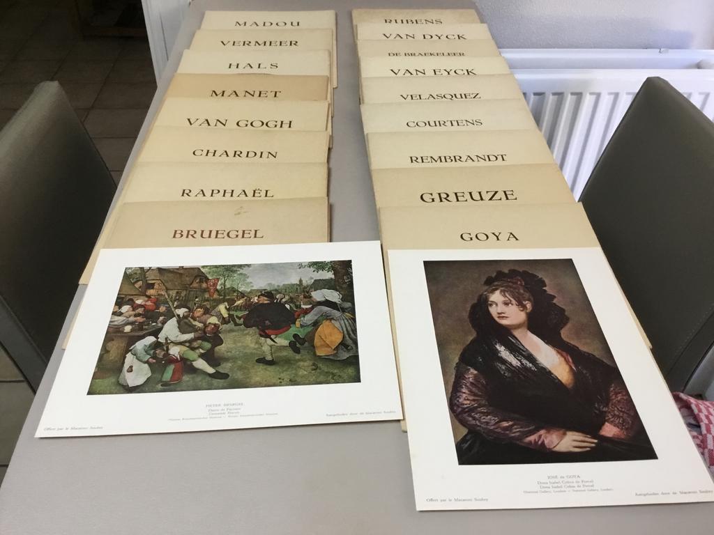 Soubry prenten (Meesters Der schilderkunst), Antiquités & Art, Enlèvement ou Envoi