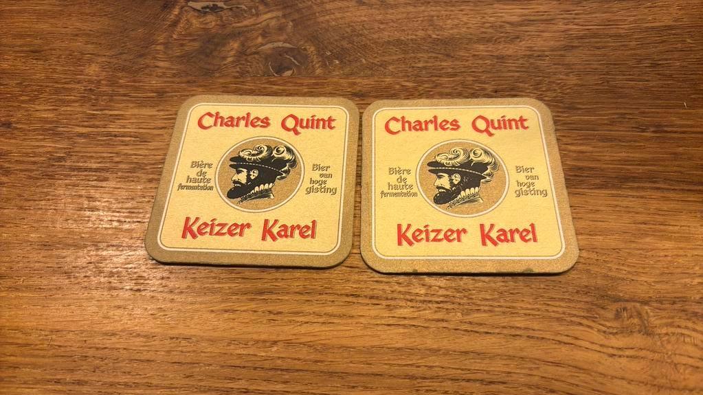 17 bierviltjes Keizer Karel, Collections, Marques de bière, Enlèvement ou Envoi, Comme neuf