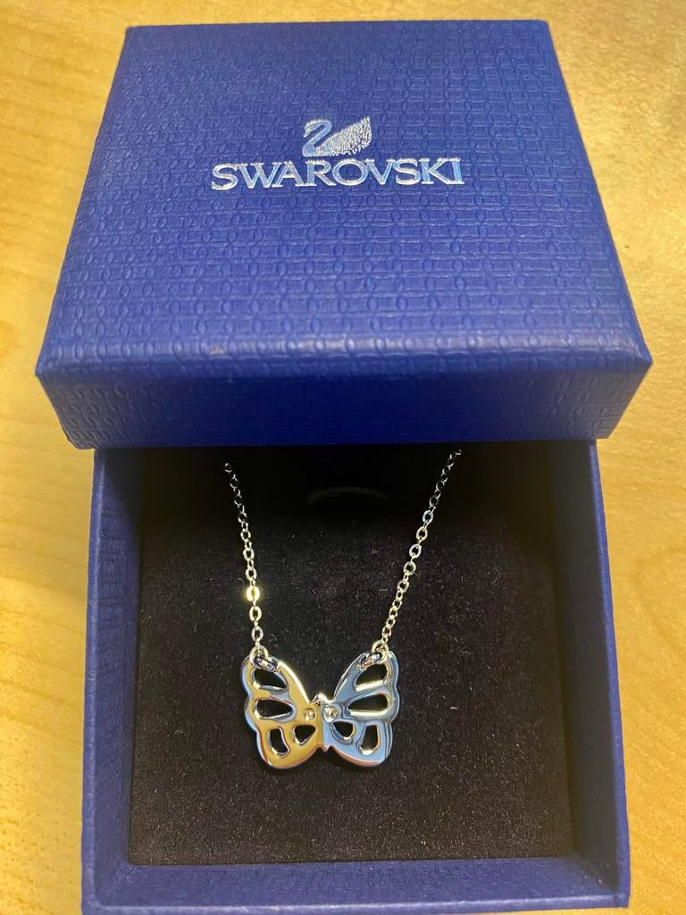 Swarovski ketting vlinder, Verzamelen, Swarovski, Ophalen of Verzenden, Nieuw